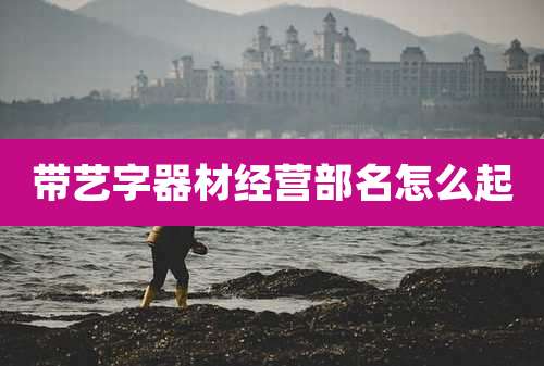 带艺字器材经营部名怎么起