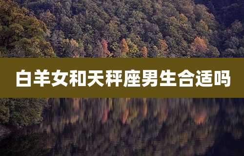 白羊女和天秤座男生合适吗