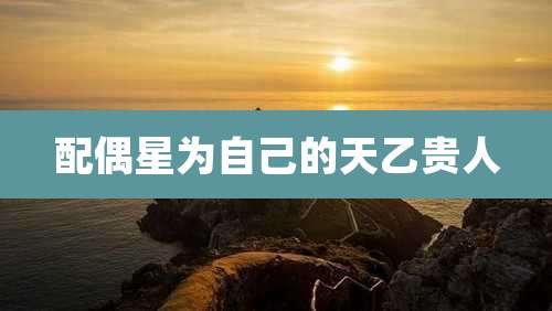 配偶星为自己的天乙贵人