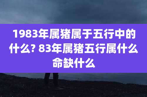 1983年属猪属于五行中的什么? 83年属猪五行属什么命缺什么