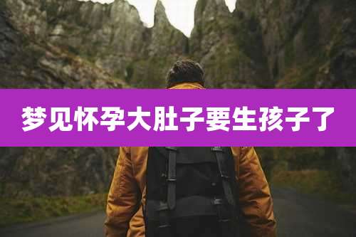 梦见怀孕大肚子要生孩子了