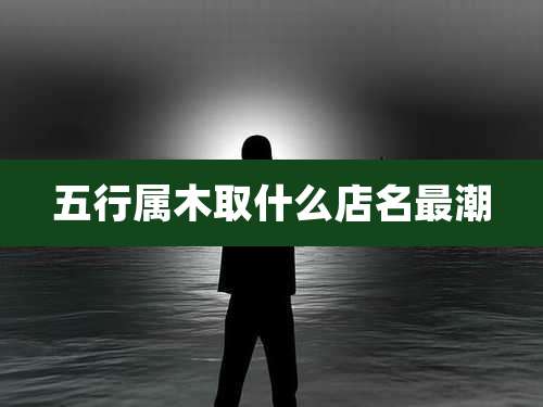 五行属木取什么店名最潮