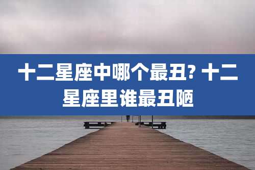 十二星座中哪个最丑? 十二星座里谁最丑陋