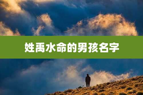 姓禹水命的男孩名字