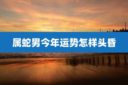 属蛇男今年运势怎样头昏