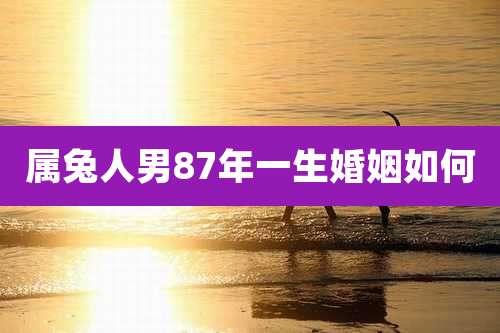 属兔人男87年一生婚姻如何