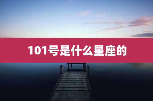 101号是什么星座的