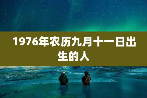 1976年农历九月十一日出生的人