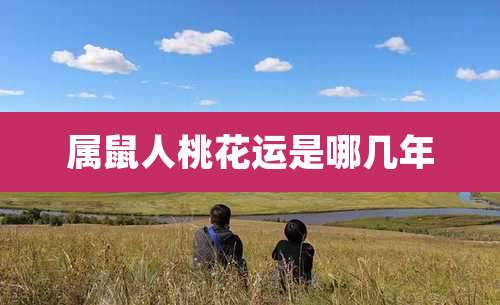 属鼠人桃花运是哪几年