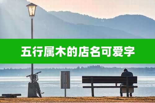 五行属木的店名可爱字