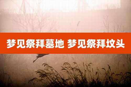 梦见祭拜墓地 梦见祭拜坟头