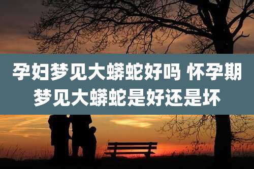 孕妇梦见大蟒蛇好吗 怀孕期梦见大蟒蛇是好还是坏