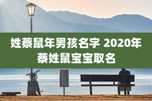 姓蔡鼠年男孩名字 2020年蔡姓鼠宝宝取名