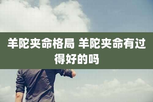 羊陀夹命格局 羊陀夹命有过得好的吗