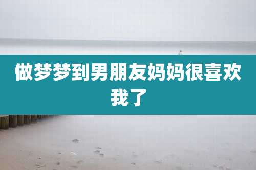 做梦梦到男朋友妈妈很喜欢我了