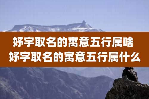 妤字取名的寓意五行属啥 妤字取名的寓意五行属什么