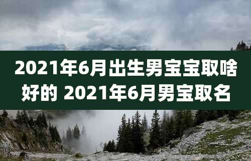 2021年6月出生男宝宝取啥好的 2021年6月男宝取名