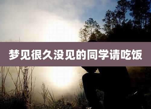 梦见很久没见的同学请吃饭