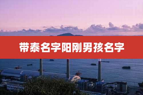 带泰名字阳刚男孩名字
