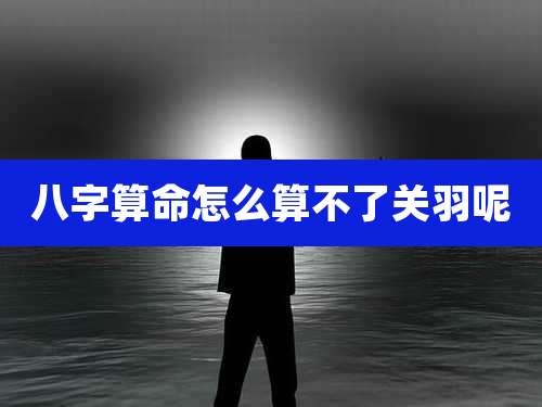 八字算命怎么算不了关羽呢