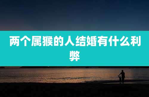 两个属猴的人结婚有什么利弊