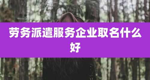 劳务派遣服务企业取名什么好