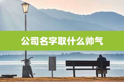 公司名字取什么帅气