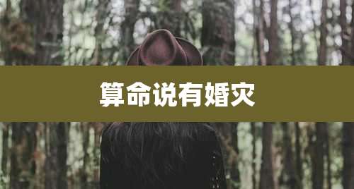 算命说有婚灾