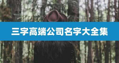 三字高端公司名字大全集