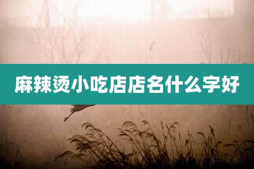 麻辣烫小吃店店名什么字好