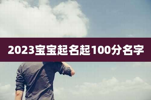 2023宝宝起名起100分名字