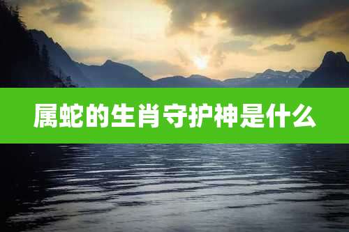 属蛇的生肖守护神是什么