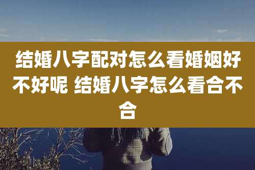 结婚八字配对怎么看婚姻好不好呢 结婚八字怎么看合不合