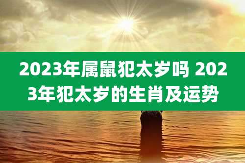 2023年属鼠犯太岁吗 2023年犯太岁的生肖及运势