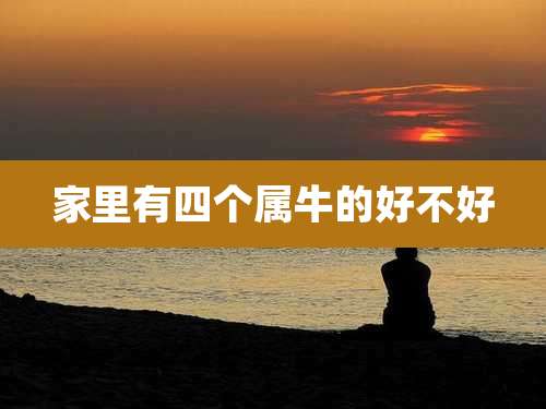 家里有四个属牛的好不好