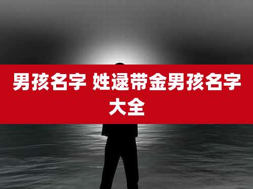 男孩名字 姓逯带金男孩名字大全