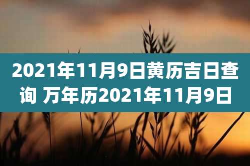 2021年11月9日黄历吉日查询 万年历2021年11月9日