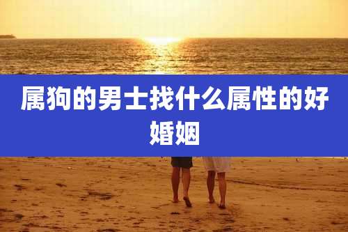 属狗的男士找什么属性的好婚姻