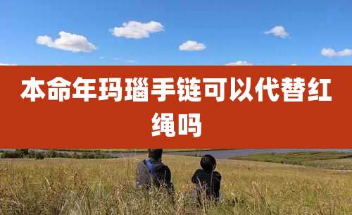 本命年玛瑙手链可以代替红绳吗