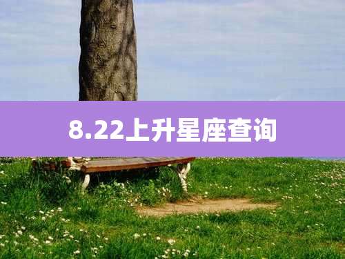 8.22上升星座查询