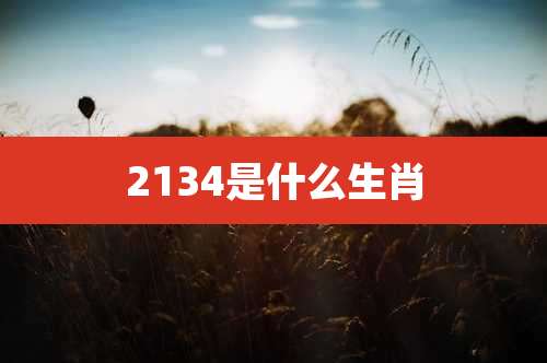 2134是什么生肖