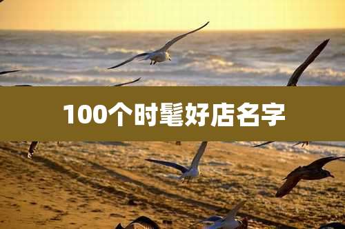 100个时髦好店名字