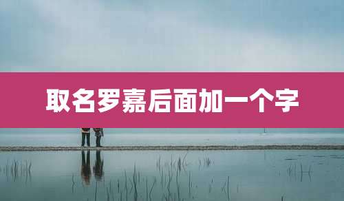 取名罗嘉后面加一个字