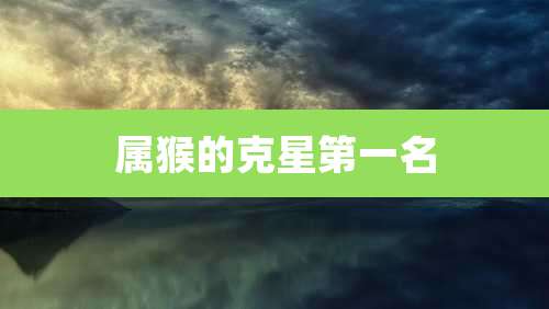 属猴的克星第一名