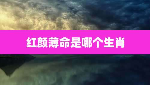 红颜薄命是哪个生肖