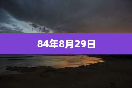 84年8月29日