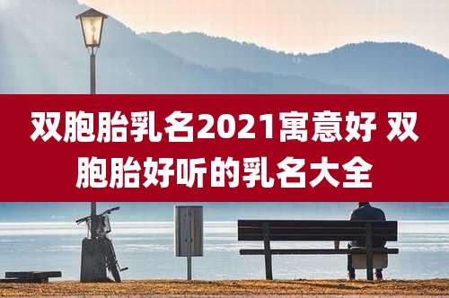 双胞胎乳名2021寓意好 双胞胎好听的乳名大全