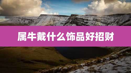 属牛戴什么饰品好招财