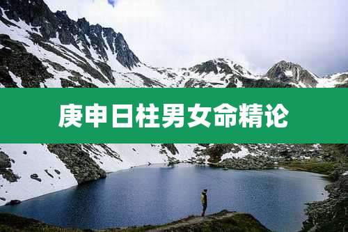 庚申日柱男女命精论