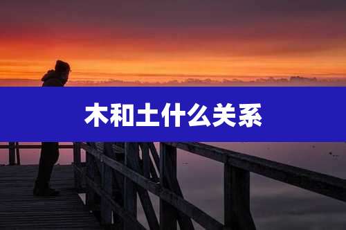木和土什么关系
